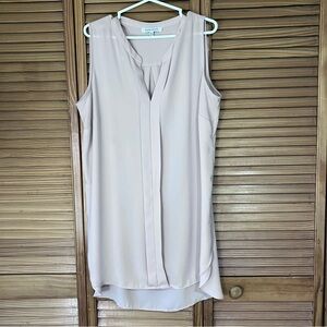 🌹Rose&Olive Light Pink Blush Sleeveless V-Neck Tunic Blouse Women’s XL